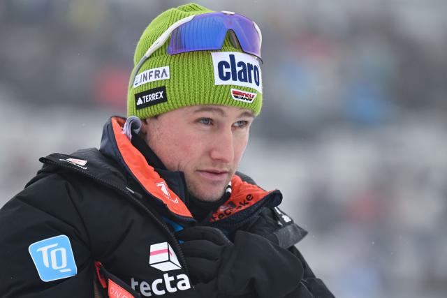 FILED - 08 January 2026, Thuringia, Oberhof: Sverre Olsbu Roeiseland, co-coach of the German women's biathlon team, stands on the course during the Women's sprint 7.5 km of the Biathlon World Cup. Photo: Hendrik Schmidt/dpa