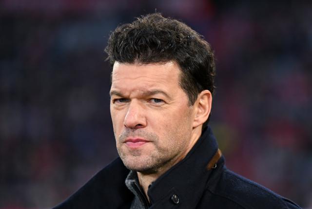FILED - 08 February 2026, Bavaria, Munich: Michael Ballack gives an interview before the German Bundesliga soccer match between Bayern Munich and TSG 1899 Hoffenheim at the Allianz Arena. Photo: Sven Hoppe/dpa - IMPORTANT NOTE: In accordance with the regulations of the DFL German Football League and the DFB German Football Association, it is prohibited to utilize or have utilized photographs taken in the stadium and/or of the match in the form of sequential images and/or video-like photo series.