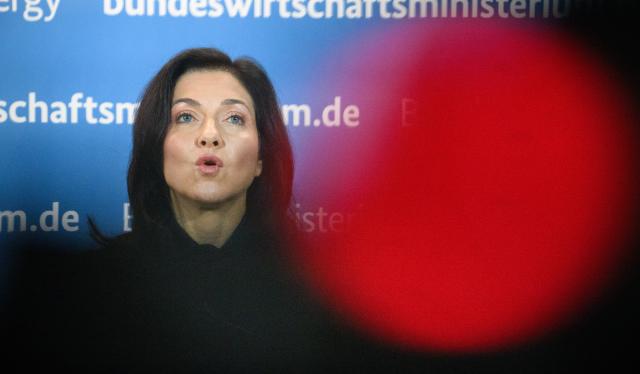 13 March 2026, Berlin: Katherina Reiche, German Minister for Economic Affairs and Energy, speaks at a press conference about the top-level meeting of the Future of Industry Alliance and the joint policy paper at the German Ministry for Economic Affairs and Energy . Photo: Bernd von Jutrczenka/dpa