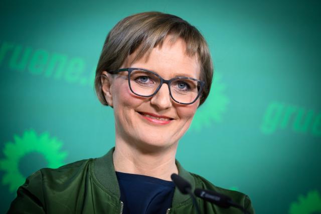 FILED - 09 March 2026, Berlin: Franziska Brantner, Federal Chairwoman of Alliance 90/ The Greens, comments on the results of the state election in Baden-Wuerttemberg at the party's federal office. Photo: Bernd von Jutrczenka/dpa