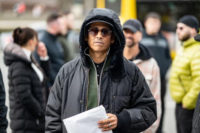 14 March 2026, Berlin: German singer-songwriter and record producer Xavier Naidoo attends a demonstration held under the banner "Transparency, the Rule of Law, and the Protection of Minors," which calls for "an investigation into possible German connections to the international Epstein scandal." Photo: Fabian Sommer/dpa