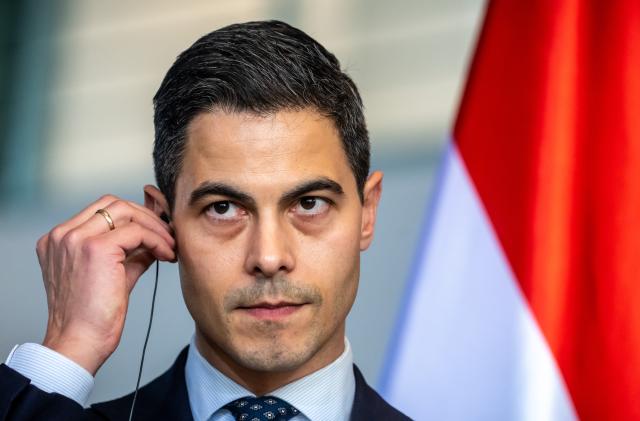16 March 2026, Berlin: Dutch Prime Minister Rob Jetten attends a press conference with German Chancellor Friedrich Merz after their meeting at the Federal Chancellery. Photo: Michael Kappeler/dpa