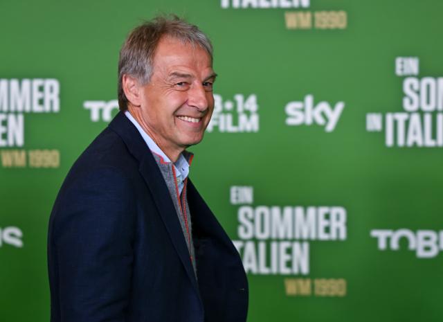 16 March 2026, Bavaria, Munich: Former German footballer Juergen Klinsmann arrives to attend the premiere of the documentary "A Summer in Italy - 1990 World Cup" at the Mathaeser Filmpalast. Photo: Sven Hoppe/dpa