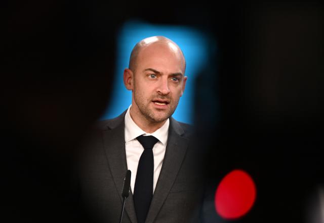 18 March 2026, Berlin: France's Foreign Minister Jean-Noel Barrot speaks during a joint press conference with  German Foreign Minister Johann Wadephul (not pictured) in Berlin. Photo: Lilli Förter/dpa