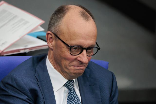 18 March 2026, Berlin: German Chancellor Friedrich Merz attends the plenary session of the German Parliament (Bundestag). Photo: Carsten Koall/dpa