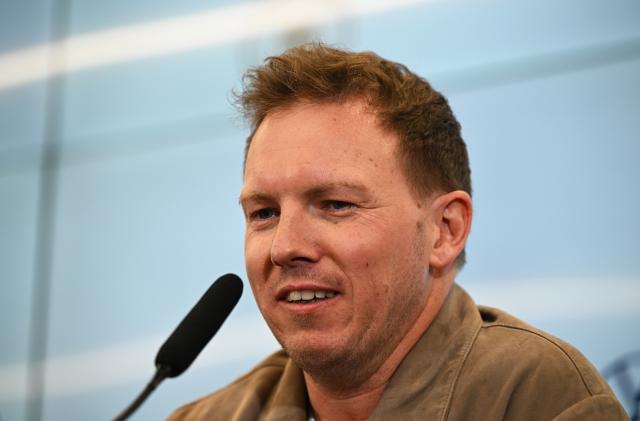 19 March 2026, Hesse, Frankfurt_Main: German National soccer team coach Julian Nagelsmann speaks during a press conference on the squad announcement. Photo: Florian Wiegand/dpa