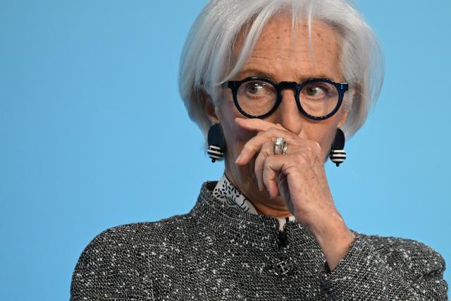 19 March 2026, Hesse, Frankfurt_Main: Christine Lagarde, President of the European Central Bank (ECB), speaks at the press conference after the Governing Council meeting of the ECB. Photo: Michael Brandt/dpa