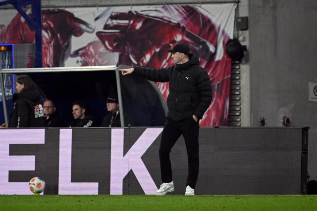20 March 2026, Saxony, Leipzig: Leipzig coach Ole Werner gestures on the touchline during the German Bundesliga soccer match between RB Leipzig and TSG 1899 Hoffenheim at Red Bull Arena. Photo: Julius Frick/dpa