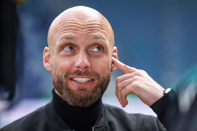 FILED - 05 October 2025, Saxony-Anhalt, Magdeburg: SV Elversberg sporting director Nils-Ole Bookspeaks at an interview ahead of the German second Bundesliga soccer match between 1.FC Magdeburg and SV Elversberg at Avent Arena. Book is  among the candidates to succeed Borussia Dortmund counterpart Sebastian Kehl, broadcaster Sky and Kicker magazine reported on Monday. Photo: Andreas Gora/dpa
