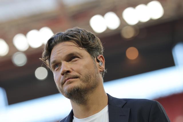 FILED - 07 September 2025, North Rhine-Westphalia, Cologne: German-Croatian coach and former soccer player Edin Terzic reacts during an interview ahead of the FIFA World Cup European Qualifiers Group A soccer match between Germany and Northern Ireland at RheinEnergieSTADION. Photo: Rolf Vennenbernd/dpa - IMPORTANT NOTICE: DFL and DFB regulations prohibit any use of photographs as image sequences and/or quasi-video.
