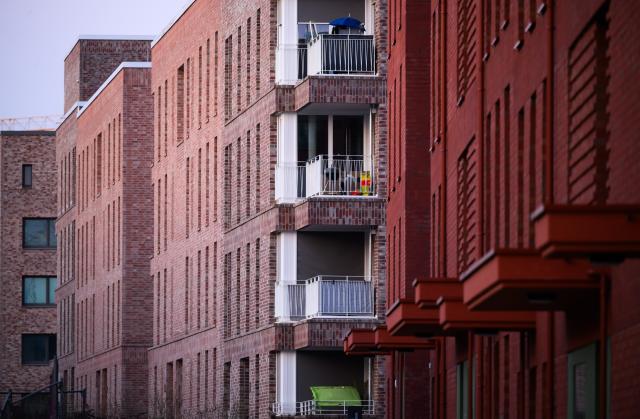 FILED - 19 March 2024, Lower Saxony, Hanover: Newly built apartment buildings are located in the Kronsrode development area. German house prices rose in 2025 for the first time in three years, official data showed on Wednesday. Photo: Julian Stratenschulte/dpa