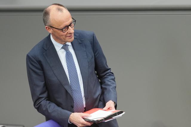 25 March 2026, Berlin: German Chancellor Friedrich Merz speaks during the government questioning in the plenary session of the German Parliament (Bundestag) in Berlin. Photo: Kay Nietfeld/dpa
