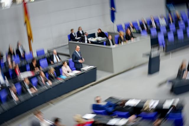 25 March 2026, Berlin: German Chancellor Friedrich Merz speaks during the government questioning in the plenary session of the German Parliament (Bundestag) in Berlin. Photo: Kay Nietfeld/dpa