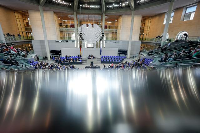 26 March 2026, Berlin: A general view of the plenary chamber of the Bundestag. The topic under discussion is the fuel price package. Photo: Kay Nietfeld/dpa