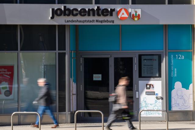 PRODUCTION - 25 February 2026, Magdeburg: A view of the Job Center in the Magdeburg. Photo: Klaus-Dietmar Gabbert/dpa