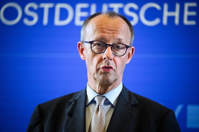 26 March 2026, Berlin: Germany's Chancellor Friedrich Merz speaks at a press conference marking the conclusion of the 56th Regional Conference of the Heads of Government of the eastern German states at the Rotes Rathaus. Berlin assumed the chairmanship of the Conference of Minister Presidents of the Eastern German States (MPK-Ost) from the Free State of Thuringia on 01 December 2025. Photo: Bernd von Jutrczenka/dpa