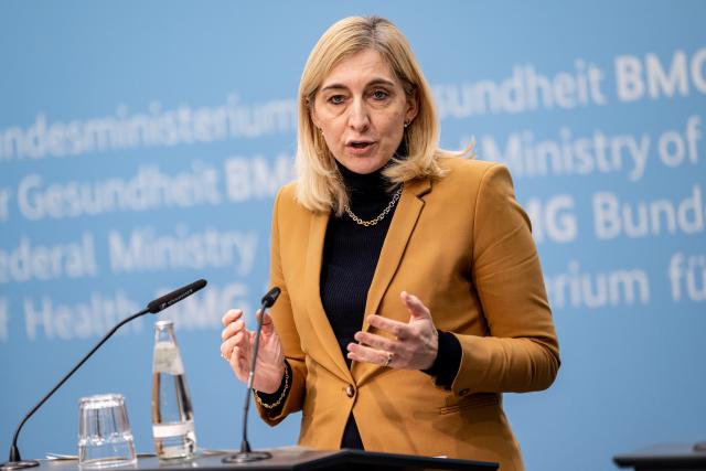 FILED - 27 January 2026, Berlin: Nina Warken, Germany's Minister of Health, attends a press conference. Photo: Fabian Sommer/dpa