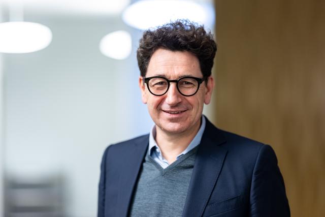 FILED - 12 November 2025, Bavaria, Munich: Mattia Binotto, Formula 1 project manager at car manufacturer Audi, is pictured during the presentation of Audi's Formula 1 concept car R26 at the Audi Brand Experience Center at Munich Airport. Photo: Daniel Karmann/dpa