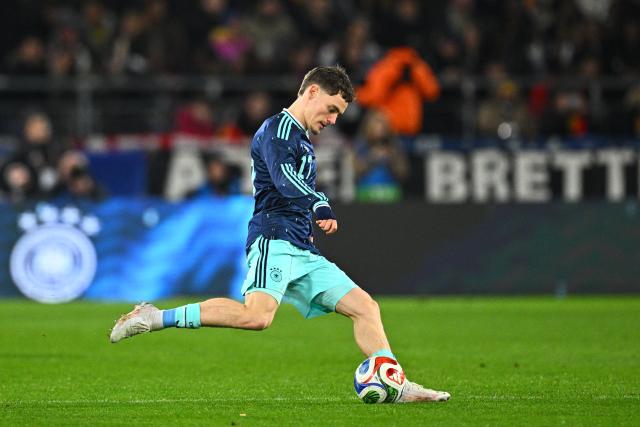 30 March 2026, Baden-Wuerttemberg, Stuttgart: Germany's Florian Wirtz in action during the International Friendly soccer match between Germany and Ghana at MHP Arena. Photo: Tom Weller/dpa - WICHTIGER HINWEIS: Gemäß den Vorgaben der DFL Deutsche Fußball Liga bzw. des DFB Deutscher Fußball-Bund ist es untersagt, in dem Stadion und/oder vom Spiel angefertigte Fotoaufnahmen in Form von Sequenzbildern und/oder videoähnlichen Fotostrecken zu verwerten bzw. verwerten zu lassen.