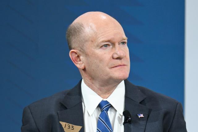 FILED - 16 February 2024, Bavaria, Munich: US Senator Chris Coons attends the opening of the 60th Munich Security Conference (MSC) at the Hotel Bayerischer Hof. Photo: Tobias Hase/dpa