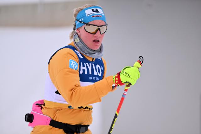 FILED - 19 January 2024, Thuringia, Oberhof: Germany's Victoria Carl prepares for the 
women's classic sprint qualification of the Nordic/cross-country skiing World Cup. Photo: Martin Schutt/dpa