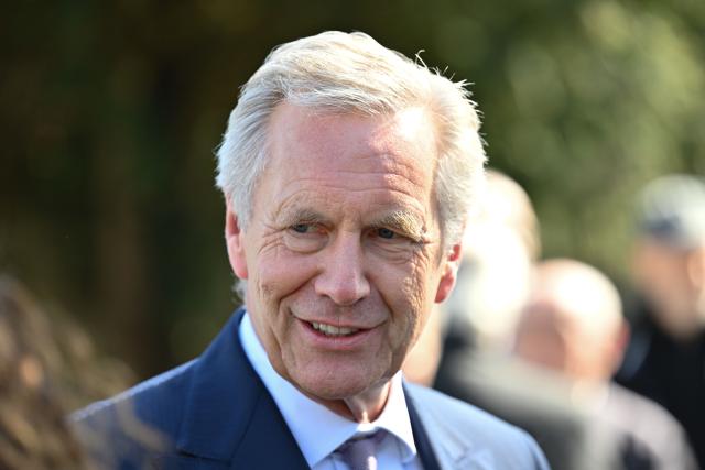 06 April 2026, Hesse, Kassel: Christian Wulff, former German President, stands at Halitplatz during a memorial service marking the 20th anniversary of the death of NSU victim Halit Yozgat. Participants remember Yozgat from Kassel, the ninth victim of the racially motivated series of murders carried out by the National Socialist Underground (NSU). Photo: Swen Pförtner/dpa