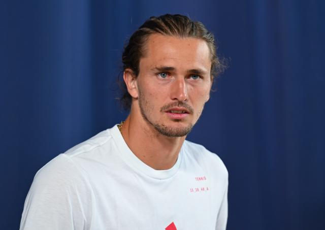 13 April 2026, Bavaria, Munich: Alexander Zverev of Germany takes part in a press conference during the ATP Tour tennis tournament. Photo: Sven Hoppe/dpa