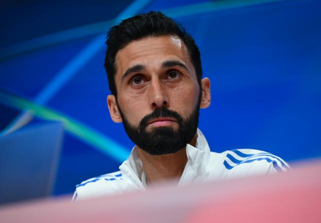 14 April 2026, Bavaria, Munich: Real Madrid Coach Alvaro Arbeloa speaks during the team's press conference ahead of Wednesday's UEFA Champions League soccer match against Bayern Munich. Photo: Sven Hoppe/dpa