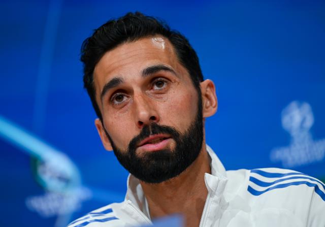 14 April 2026, Bavaria, Munich: Real Madrid Coach Alvaro Arbeloa speaks during the team's press conference ahead of Wednesday's UEFA Champions League soccer match against Bayern Munich. Photo: Sven Hoppe/dpa