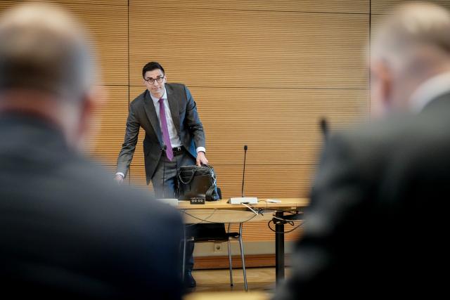 15 April 2026, Berlin: Sepp Mueller (C), committee chair, attends the fourth meeting of a task force formed by the CDU/CSU and SPD parliamentary groups to discuss the economic impact of the war in Iran. Photo: Kay Nietfeld/dpa