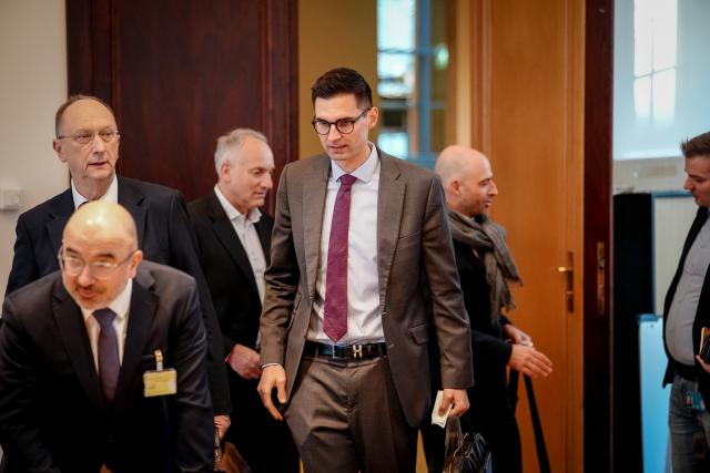 15 April 2026, Berlin: Sepp Mueller, committee chair, attends the fourth meeting of a task force formed by the CDU/CSU and SPD parliamentary groups to discuss the economic impact of the war in Iran. Photo: Kay Nietfeld/dpa