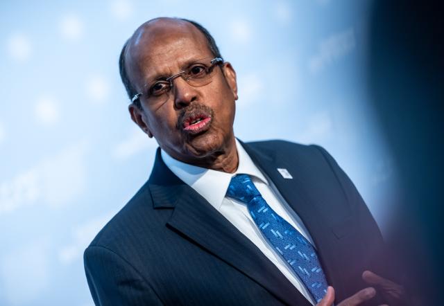 15 April 2026, Berlin: Mahmoud Ali Youssouf, President of the African Union, arrives at the Federal Foreign Office at the start of the International Sudan Conference. The conference in Berlin consists of a meeting of foreign ministers, a humanitarian conference with funding pledges and a meeting of civilian actors to negotiate a peace roadmap. Photo: Michael Kappeler/dpa
