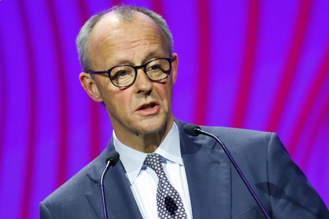 19 April 2026, Lower Saxony, Hanover: German Chancellor Friedrich Merz speaks at the opening of the Hanover Trade Fair. Photo: Michael Matthey/dpa