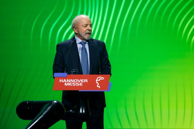 19 April 2026, Lower Saxony, Hanover: Brazilian President Luiz Inacio Lula da Silva speaks at the opening of the Hanover Trade Fair. Photo: Michael Matthey/dpa