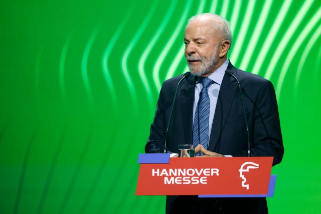 19 April 2026, Lower Saxony, Hanover: Brazilian President Luiz Inacio Lula da Silva speaks at the opening of the Hanover Trade Fair. Photo: Michael Matthey/dpa