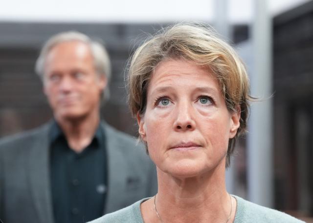 20 April 2026, Hamburg: Christina Block, German restaurateur and entrepreneur, stands at the courtroom in the trial for alleged child abduction in Hamburg Regional Court. Photo: Marcus Brandt/dpa Pool/dpa