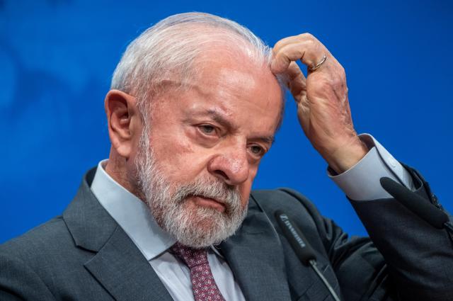 20 April 2026, Lower Saxony, Hanover: Brazil's President Lula da Silva speaks during a joint press conference with German Chancellor Friedrich Merz (not pictured) at the Herrenhausen Palace in Hanover. Photo: Michael Kappeler/dpa