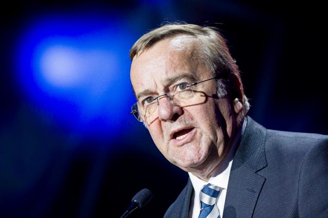 20 April 2026, Lower Saxony, Hanover: Boris Pistorius, Germany's Defence Minister, delivers a speech at the 2026 Hanover Trade Fair on 'Defence-Related Value Creation: Industrial Base, High Tech, and Startups.' Brazil is this year's partner country at the trade fair. Photo: Moritz Frankenberg/dpa