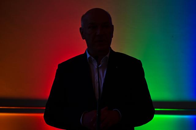 21 April 2026, Berlin: Kai Wegner (CDU), Governing Mayor of Berlin, speaks during the handover of the "Citizens' Charter for the Olympics" for the Berlin Olympic bid in the Rotes Rathaus. Photo: Sebastian Christoph Gollnow/dpa