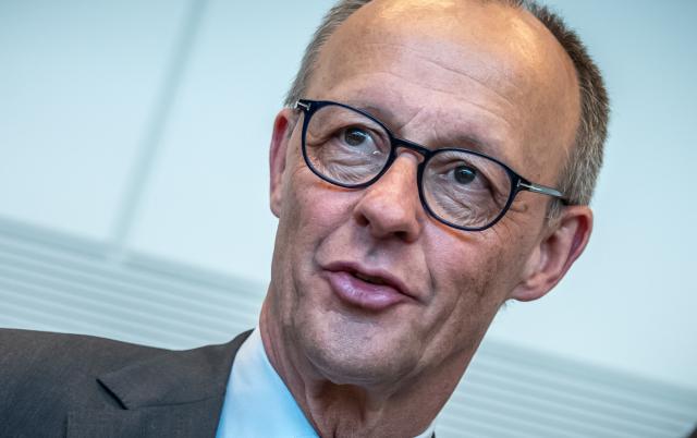 21 April 2026, Berlin: German Chancellor Friedrich Merz attends the Christian Democratic Union (CDU)/Christian Social Union (CSU) parliamentary group meeting at the German Parliament (Bundestag) in Berlin. Photo: Michael Kappeler/dpa