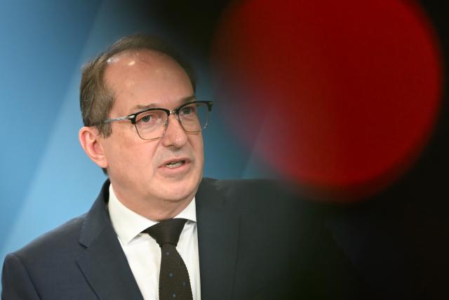 22 April 2026, Berlin: Alexander Dobrindt, German Minister of the Interior, speaks at a press conference. The German Minister of Justice and the German Minister of the Interior give a joint press conference on IP address retention. Photo: Markus Lenhardt/dpa