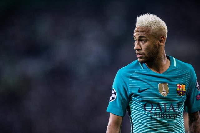 FILED - 28 September 2016, North Rhine-Westphalia, Moenchengladbach: Then Barcelona's Neymar pictured during the UEFA Champions League Group C soccer match between Borussia Moenchengladbach and FC Barcelona at the stadium at Borussia-Park in Moenchengladbach. Photo: picture alliance / dpa