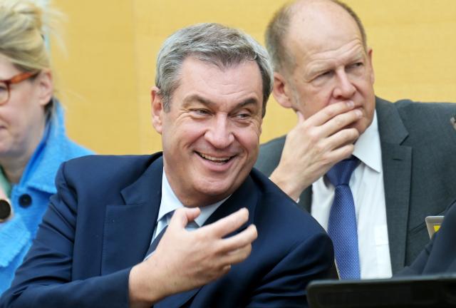 23 April 2026, Bavaria, Munich: Markus Soeder, Minister President of Bavaria, takes part in the plenary session of the Bavarian State Parliament. Photo: Malin Wunderlich/dpa