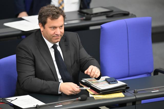 23 April 2026, Berlin: Lars Klingbeil, German Minister of Finance, attends the plenary session of the German Parliament (Bundestag) in Berlin. Photo: Markus Lenhardt/dpa