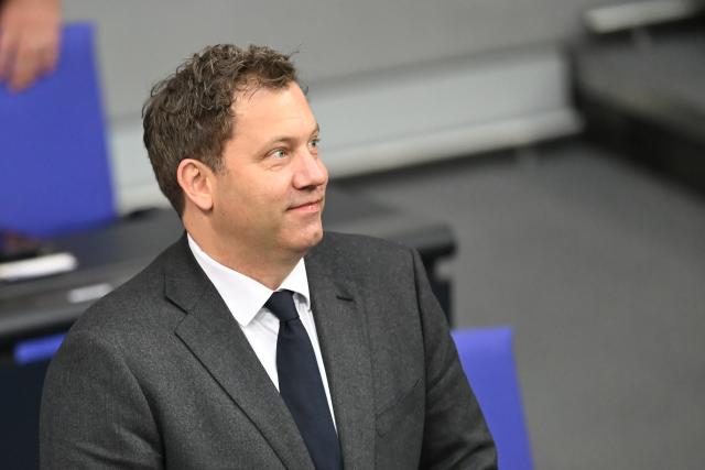24 April 2026, Berlin: Lars Klingbeil, German Minister of Finance, attends the plenary session of the Bundestag. Topics include the planned fuel rebate and relief premiums. Photo: Markus Lenhardt/dpa