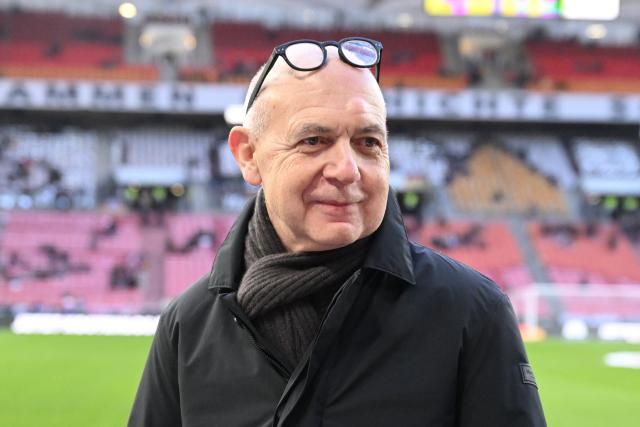 FILED - 30 March 2026, Baden-Wuerttemberg, Stuttgart: President of the German Football Association (DFB) Bernd Neuendorf pictured prior to the start of the International Friendly soccer match between Germany and Ghana at MHP Arena. Photo: Marijan Murat/dpa - WICHTIGER HINWEIS: Gemäß den Vorgaben der DFL Deutsche Fußball Liga bzw. des DFB Deutscher Fußball-Bund ist es untersagt, in dem Stadion und/oder vom Spiel angefertigte Fotoaufnahmen in Form von Sequenzbildern und/oder videoähnlichen Fotostrecken zu verwerten bzw. verwerten zu lassen.