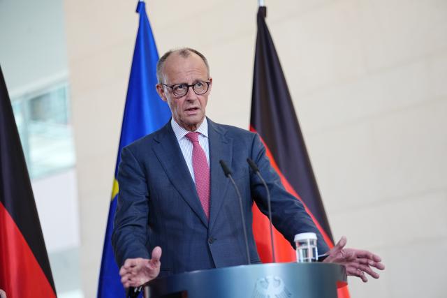 29 April 2026, Berlin: German Chancellor Friedrich Merz gives a press statement on the planned health insurance reform. Photo: Kay Nietfeld/dpa