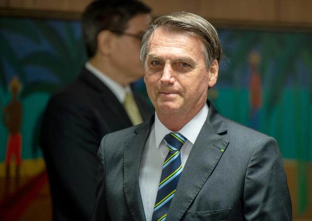 FILED - 30 April 2019, Berlin: FILE PHOTO - Then Brazilian President Jair Bolsonaro arrives for a meeting in Berlin. Photo: Fabian Sommer/dpa