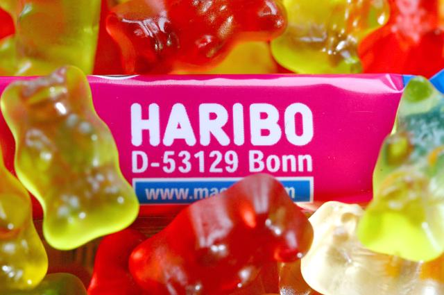 FILED - 30 January 2007, Duesseldorf: FILE PHOTO - A Haribo sweets package is pictured amid gummy bears. Photo: Fredrik von Erichsen/dpa