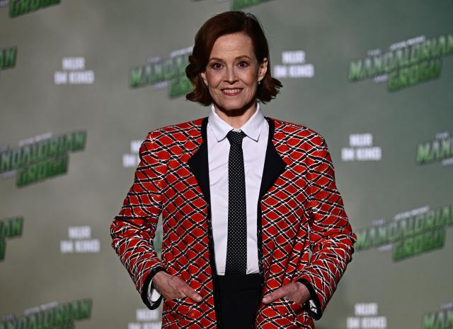 04 May 2026, Berlin: US Actress Sigourney Weaver, attends the fan event for the Disney film "Star Wars: The Mandalorian and Grogu" in Berlin. Photo: Sebastian Gollnow/dpa